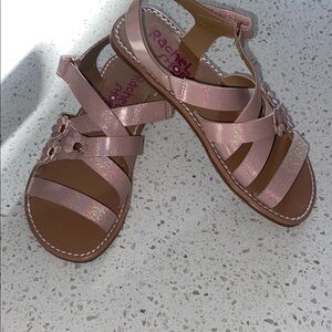 Rachel Shoes Pink Glitter Sandals